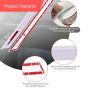 AllExtreme Anti-Collision Patch Front and Rear Universal Bumper Guard Strip Adhesive Anti-Scratch Door Sill Protector Trim for Car Doors Edge (White, Set of 1)