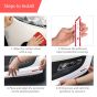 AllExtreme Anti-Collision Patch Front and Rear Universal Bumper Guard Strip Adhesive Anti-Scratch Door Sill Protector Trim for Car Doors Edge (White, Set of 1)