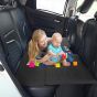 Allextreme S52 Non Inflatable Car Bed Portable & Foldable Design Polyester Fabric Back Seat Sleeping Mattress Universal Fit for Adults Baby Kids Travel Trips Camping and Picnic (Pack of 1, Black)