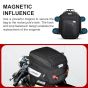 Allextreme Magnetic Tank Bag for Bike Durable Motorcycle Storage with Rain & Dust Cover, Strong Magnets, Straps & Multi-Pocket Design Universal Bag for Daily Riding & Travel (22L, Black)