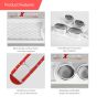 AllExtreme EX3DCG2 Car Double Cylinder Exhaust Sticker 3D Simulation Grid Tail Pipe Rear Bumper Vent Fender Styling Decal for All SUVs (White, 2 Pcs)