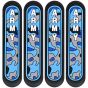 AllExtreme Universal Car Door Guard Trim Anti Scratch Bumper Door-Edge Rubber Paint Protector Sticker Compatible with All Cars & Vehicles (4Pcs, Black/Blue)