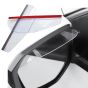 AllExtreme Universal Mirror Rain Visor Smoke Guard Rearview Shield Eyebrow Cover Blades Compatible with Truck SUV Accessories (2 Pcs 1, Brown)