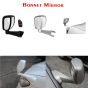 AllExtreme EXWAMS1 Car Bonnet Fender Rear Side Mirror Wide Angle View for Toyota Fortuner and Innova (Silver)