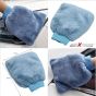 AllExtreme EXFLD15 Car Wash Microfiber Essentials Kit 7 in 1 Pack with Polishing Pads, Wash Glove, Cleaning Cloth, Synthetic Chamois and Wash Sponge (7 Pcs)