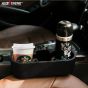 Allextreme EXCHRC1 Universal Car Double Cup Holder Portable Coffee Drink Storage Side Pocket Tray Console (Random colour)