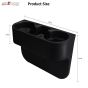 Allextreme EXCHRC1 Universal Car Double Cup Holder Portable Coffee Drink Storage Side Pocket Tray Console (Random colour)