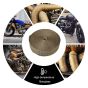 AllExtreme Silencer Wrap with Clamp Bike Exhaust Heat Shield for Bullet Electra Twinspark (3Mtr, Golden)