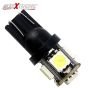 AllExtreme EXT10 LED Parking Light Super Bright 5 SMD Car Interior License Plate Wedge Dome Trunk Dashboard Bulb for Car Bike and Motorcycle (0.6W, Black, 2 PCS)
