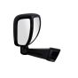 AllExtreme EXWAMB1 Car Bonnet Front Fender Rear Side Mirror Wide Angle View Compatible for Toyota Fortuner and Innova (Black)