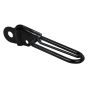 ALLEXTREME TBRE-211 Bike Paddle Type Anti Skid Rear Footrest for Bullet Classic Electra, Standard 350cc & 500cc Motorcycles (Black)