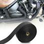 AllExtreme EXSWBB1 Bike Exhaust Universal Silencer Wrap Heat Shield Protector with Clip Compatible for Royal Enfield Classic Electra Standard Bullet (Black, 3 Mtr)