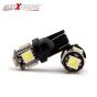 AllExtreme EXT10 LED Parking Light Super Bright 5 SMD Car Interior License Plate Wedge Dome Trunk Dashboard Bulb for Car Bike and Motorcycle (0.6W, Black, 2 PCS)