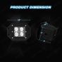 Allextreme EX4L131 4 LED CREE 4D Optic Fog Light Driving Lamps Waterproof Projector Light (16W, Pack Of 2)