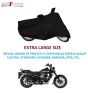 AllExtreme EXBBC047 Bike Body Cover Compatible for Bullet & Other Bikes with Sun UV Dust Wind Protection (Black, Large)