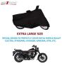 AllExtreme EXSBCB1 Universal Waterproof Motorcycle Bike Body Cover for All Weather Outdoor Sun Wind and Rain Protection (Extra Large, Black)