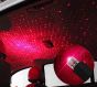 Allextreme EXSTLR1 Star Projection USB Car Ceiling Roof Light Adjustable Flexible Multiple Lighting Effect Laser Lamp for SUV Home Ceiling Decoration (Red)