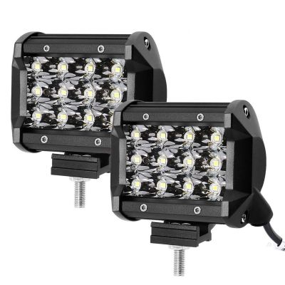 Allextreme AESBLCB 12 LED Fog Spot Beam Light Cube Bar with Mounting Bracket for Car Motorcycle Off Road Vehicle (36W, Pack of 2)