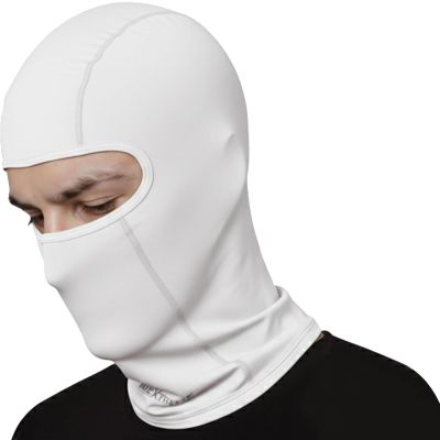 Allextreme Upgraded Full Face Mask for Riders Anti-Pollution UV Sun Protection Cotton Balaclava Neck Cover Bandana Helmet Liner for Men & Women Biker Hiking Cycling Protective Bike Riding Gear (White)
