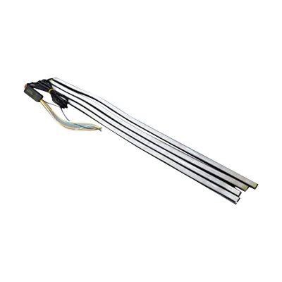 Allextreme EXRGBNL 4X 60CM RGB LED Car Net DRL Flow Flashing Dynamic Streamer Turn Signal Warning Emergency Strip (12V, 4 Pcs)