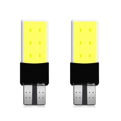 Allextreme EXT6SCW Universal T10 LED Parking Light 6 SMD Super Bright Chipset Silicone License Plate Dome Indicator Lamp Bulb for Car Bike and Motorcycle (3W, White, 2 PCS)