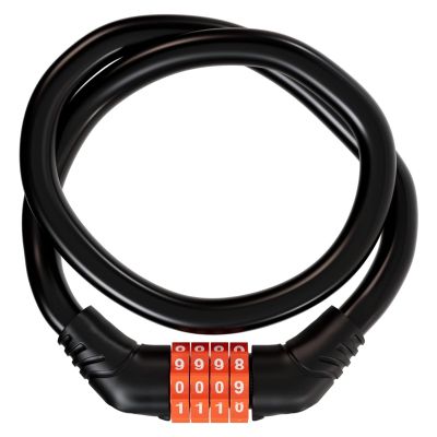 AllExtreme EXBCL06 Multipurpose 4 Digit Security Resettable Combination Coiling Bike Cable Lock Anti-Theft Protection Bicycle Number Locks