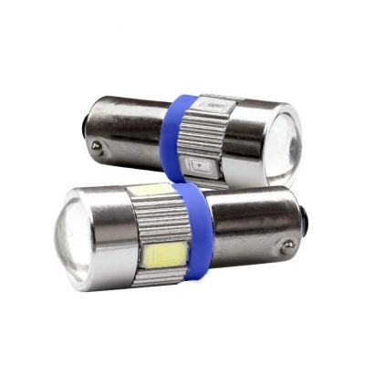 Allextreme Universal Multipurpose T10 5 SMD LED Projector Light for Car Interior Exterior, Bike and Motorcycle 2 Pcs (Blue)