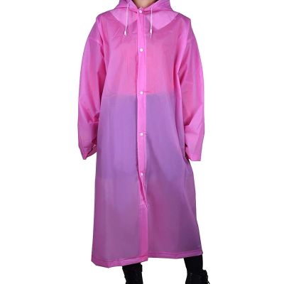 Allextreme EXTY876 Rain Guard Emergency Rain Poncho with Hood Raincoat for Men Women One Size Fits All (Random Colors)