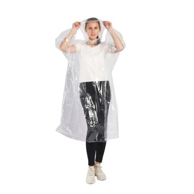Allextreme Men's and Women's Raincard Emergency Rain Poncho (Random Colour, One Size) -Set of 5