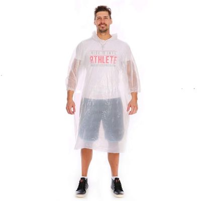 Allextreme EXTH00S Raincard Emergency Rain Poncho for Men Women One Size Fits All (Set of 5, Multi Colors)