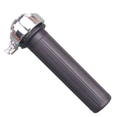 AllExtreme EXTGSB2 7/8 Inch Motorcycle Universal Die casted Metal Rubber Throttle Handlebar Hand Grip Bar End Compatible with Bullet Classic 350cc & 500cc (Black)