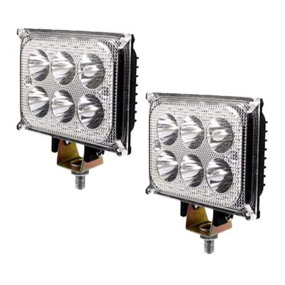 Allextreme EX6LDD2 18W 6 LED 5D Fog Light Water Resistant Spot Beam DRL Lamp for Bikes, Cars, SUVs & Motorcycles (2 Pcs, 18W, White)