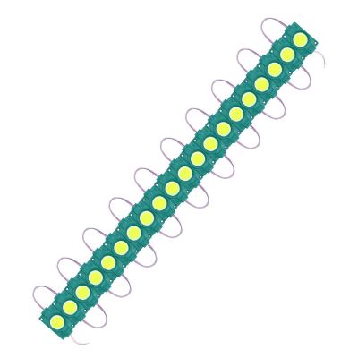 Allextreme EXMI1LG 1 LED Module Light Interior Exterior 12V 5730 Injection Decorative Lamp with Adhesive Backside for Car, Home & Decoration (20 Strips, Green)