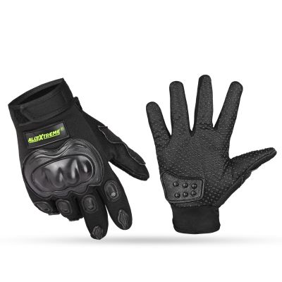 Allextreme EXO2FG06 Probiker Motorcycle Full Finger Riding Gloves for Bike Racing & Sports Hand Glove for Men and Women (XL, Black)
