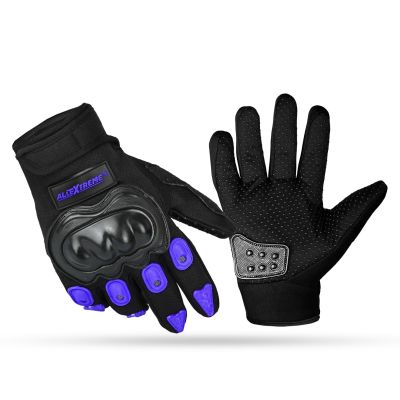 Allextreme Probiker Protective Full Finger Gloves Anti-Skid Surface Breathable Bike Riding Glove for Motorcycle Cycling Climbing Mountaineering Hiking (XXL, Blue)
