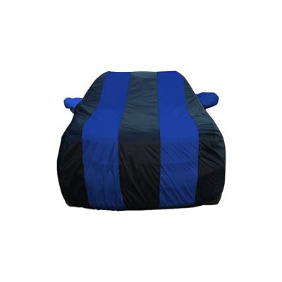 Allextreme CRZ5002 Car Body Cover Compatible with CR-V Custom Fit Dustproof UV Heat Resistant Indoor Outdoor Body Protection (Navy Blue & Blue with Mirror)