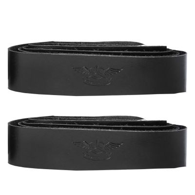 Allextreme EXNHGL1 PU Leather Handlebar Grip Tape, Non-Slip EVA Foam, Durable, Weather Resistant, Waterproof Accessory for Car & Bike (2 Pcs, Black)