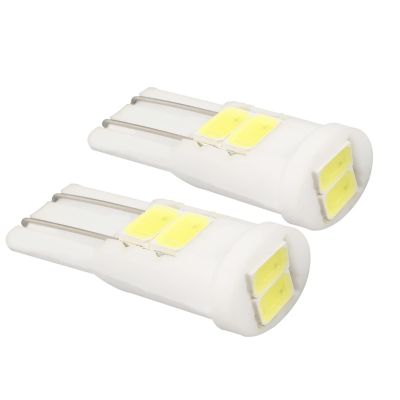 Allextreme Universal T10 LED Parking Light Super Bright Interior Pilot License Plate Dome Indicator Lamp Bulb for Car & Motorcycle (1W, White, 2 PCS)