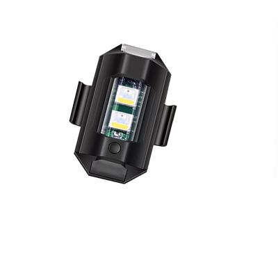 AllExtreme EXMCL01 Universal Safety Signal 7 Colours Mini USB Rechargeable Strobe Drone Lights Anti-collision LED for Helmet Bicycle Motorcycle (Pack of 1)