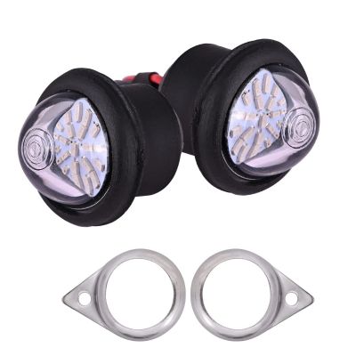 AllExtreme EXP22L0B LED Parking Light 22 SMD Bright Pilot Headlight 11W License Plate Indicator Lamp Compatible With Motorcycle (2 Pcs, Blue)