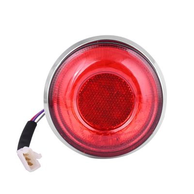 Allextreme EXTLA01 Bike Customized LED Tail Light Motorcycle Number Plate Brake Rear Lamp Compatible with Classic 350 Reborn- RED
