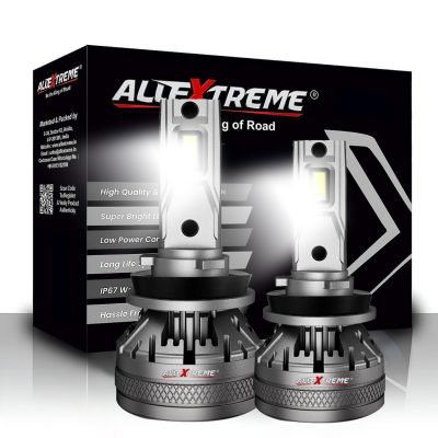 AllExtreme 120 Watt H11 Car LED Headlight 22,000LM Super Bright Beam 6500K N37 Led Chips Conversion Kit Car Bulb Driving Headlamp Fog Light for SUVs Trucks Sedans