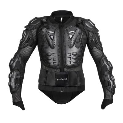 AllExtreme ARBA001 Full Body Armor Jacket Spine Chest Protection Gear Motocross Protector for Motorcycling Biking Riding - (Black, Size - L)