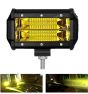 Allextreme EX7IY1P 7 Inch CREE Led Fog Light 24 LED Waterproof Cube Pod Spot Lamp with Mounting Brackets for Cars and Motorcycle (72W, Yellow Light, 1 PC)