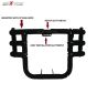 Allextreme with 3 Rod Bars Leg Guard with Wrapped Rope for Royal Enfield Bullet Standard, Royal Enfield Bullet Classic