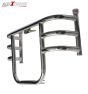 AllExtreme EXAFLGC Heavy Duty Metal Stainless Steel Air Fly Leg Guard Front Bike Safety Crash Bar Compatible for BS3 & BS4 Model Bullet 350cc & 500cc (Chrome)