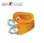 AllExtreme EXCTR1 Car Tow Rope Straps with Hooks-3 Tons 3 Meters (9.84ft) High Strength Cable Cord Heavy Duty Recovery Securing Accessories for Cars Trucks (Color may Vary)