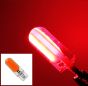 Allextreme EXT10CR Universal T10 LED Parking Light 5630 CMD Super Bright Interior Pilot License Plate Dome Indicator Lamp Bulb for Car Bike and Motorcycle (4W, Red, 2 PCS)