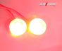 Allextreme EXELW2P Universal High Power LED Eagle Eye License Number Plate Light Turn Signal Light Parking Light for Bikes, Cars, SUVs, Trucks (9W, Red, Pack of 2)