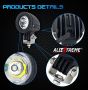 Allextreme 10W Motorcycle Light Mini Tail Cree Auto Led Offroad Lights Fog Lamp for Bicycle Motorcycle Jeep Wrangler Pack of 2